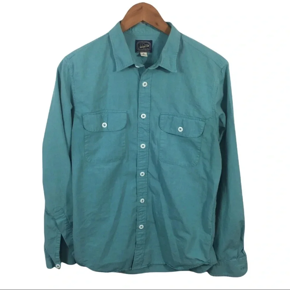 BF396 Men’s J. Crew New York Sportsman Button Down Shirt M